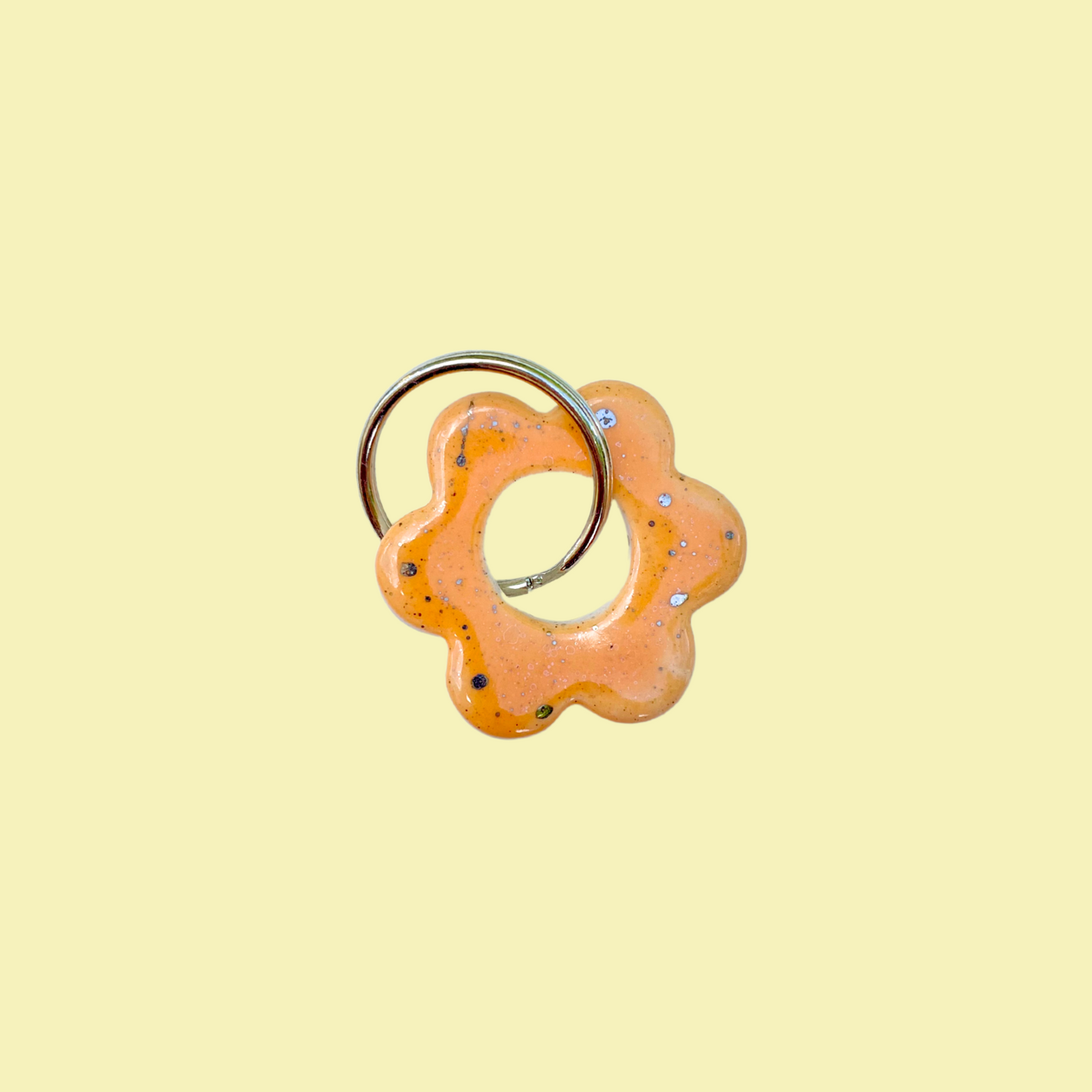 Orange Flower keychain
