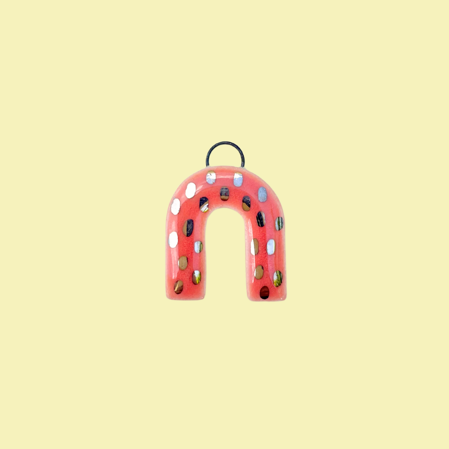 Pink Luster Arch Charm