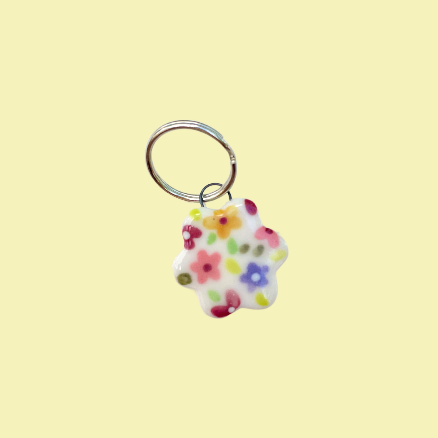 Purple Flower keychain