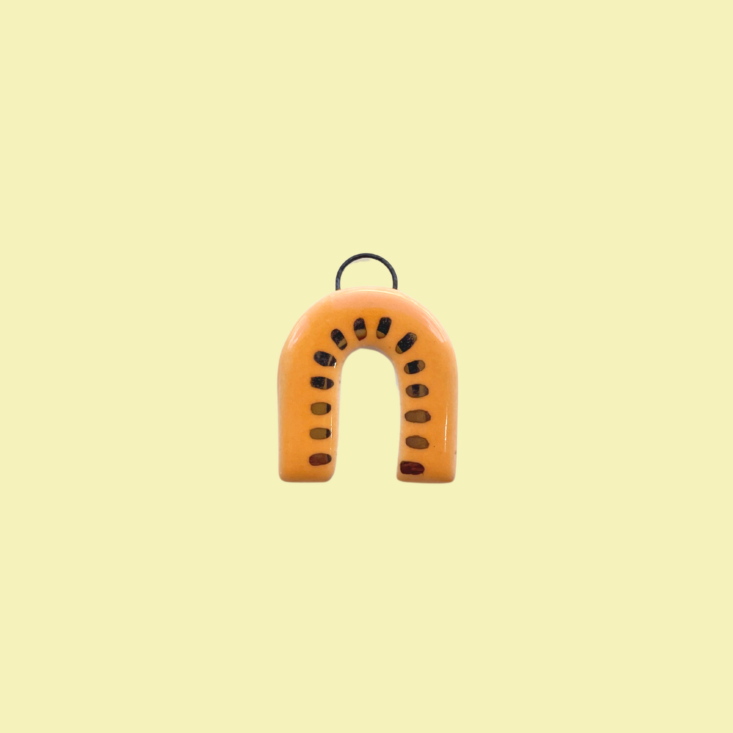 Orange Luster Arch Charm