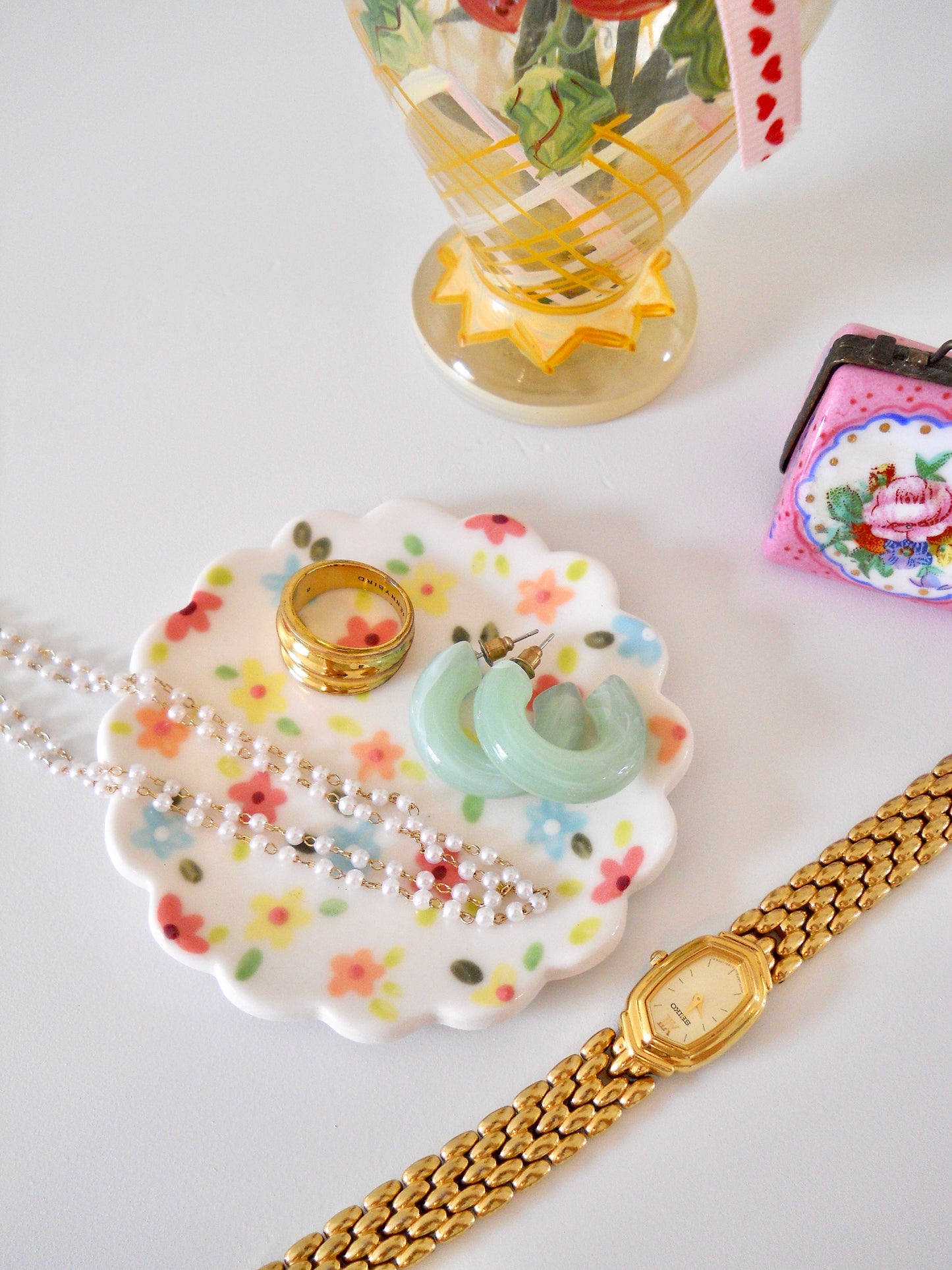 Retro Flower Dish
