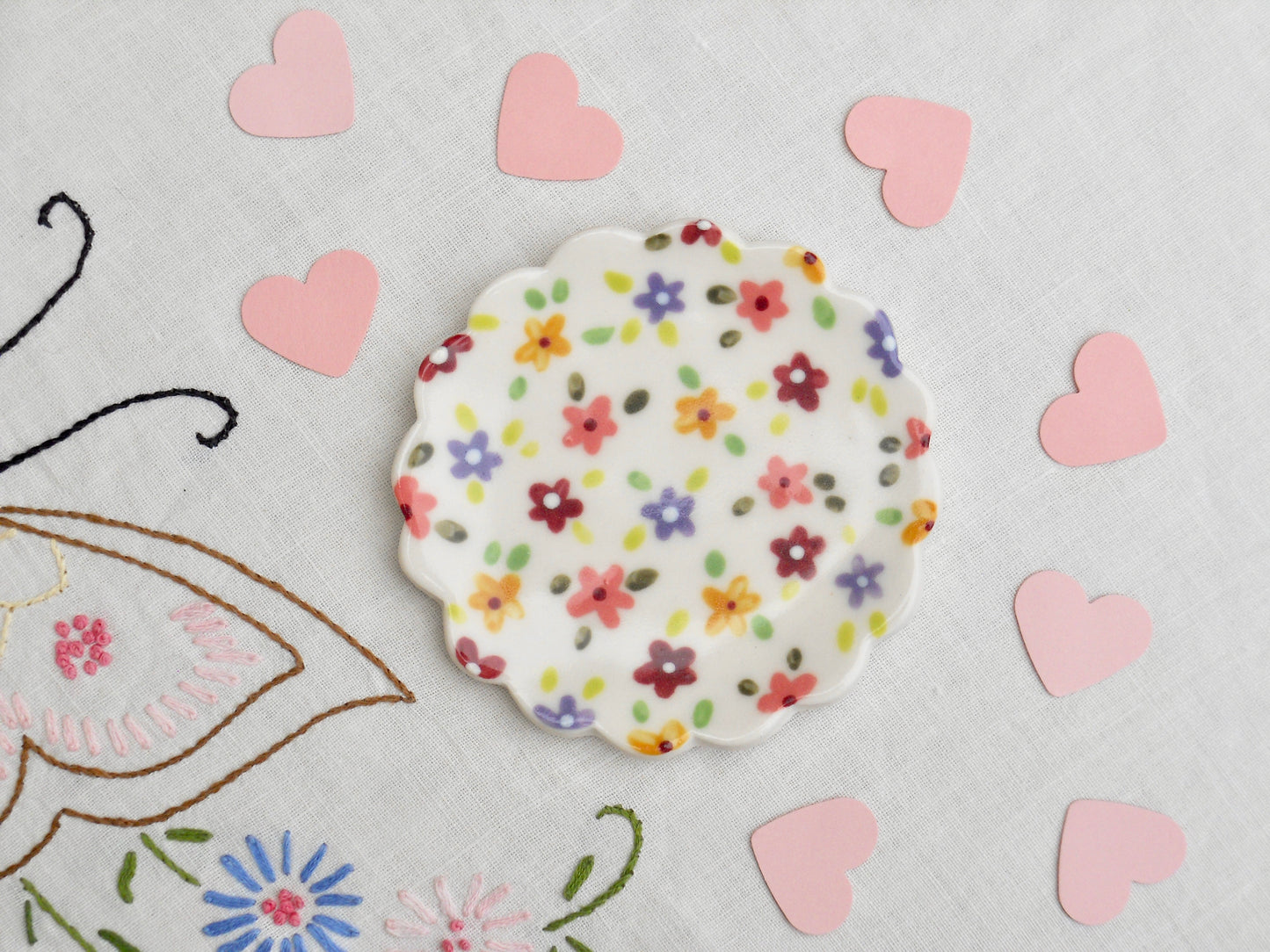 Purple Flower Dish