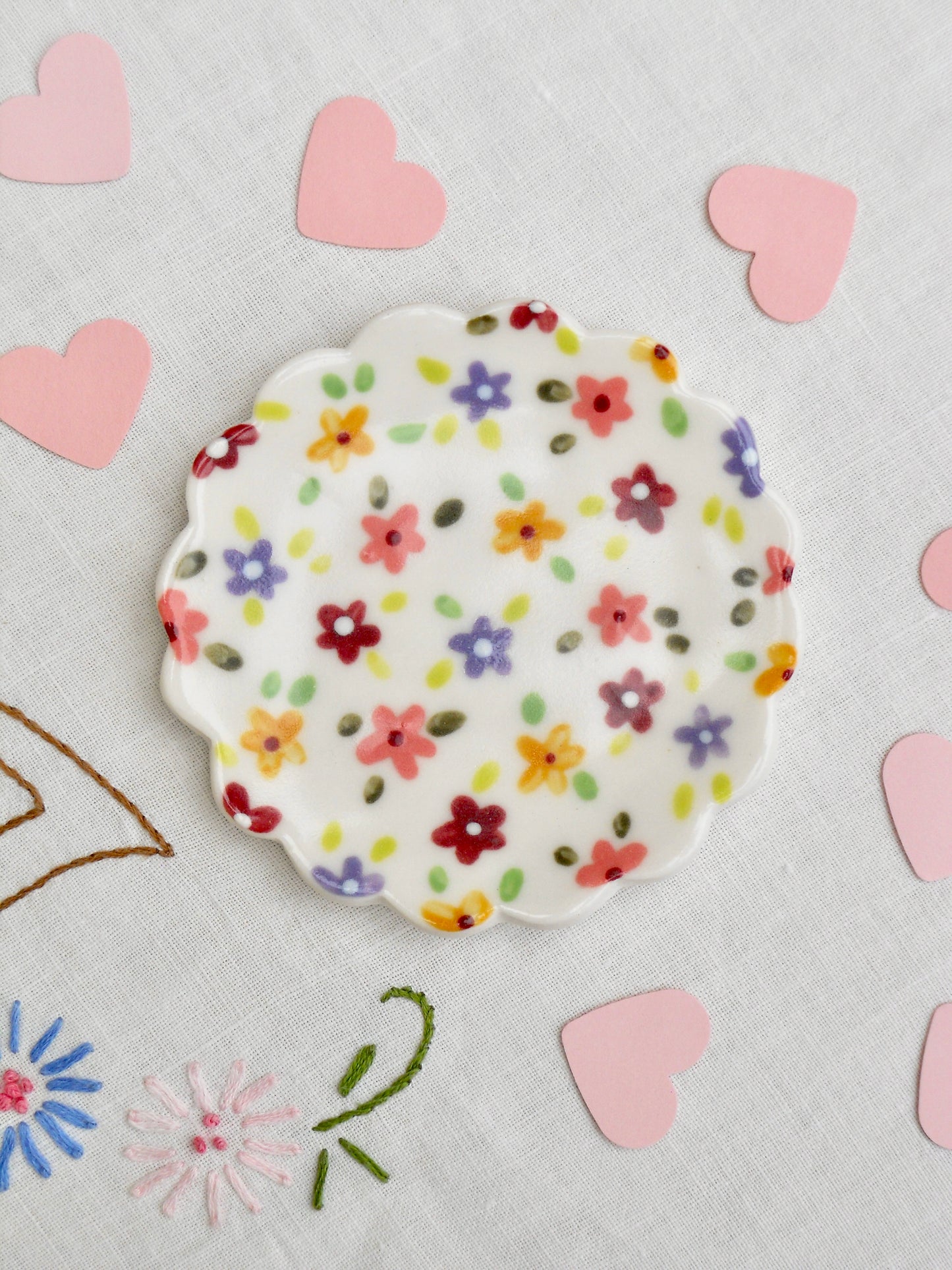 Purple Flower Dish