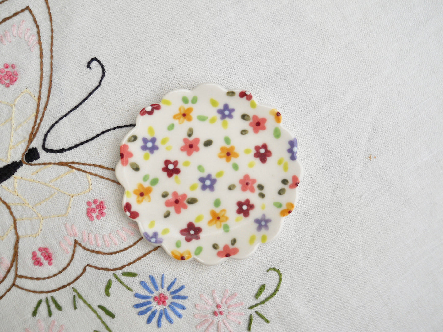 Purple Flower Dish