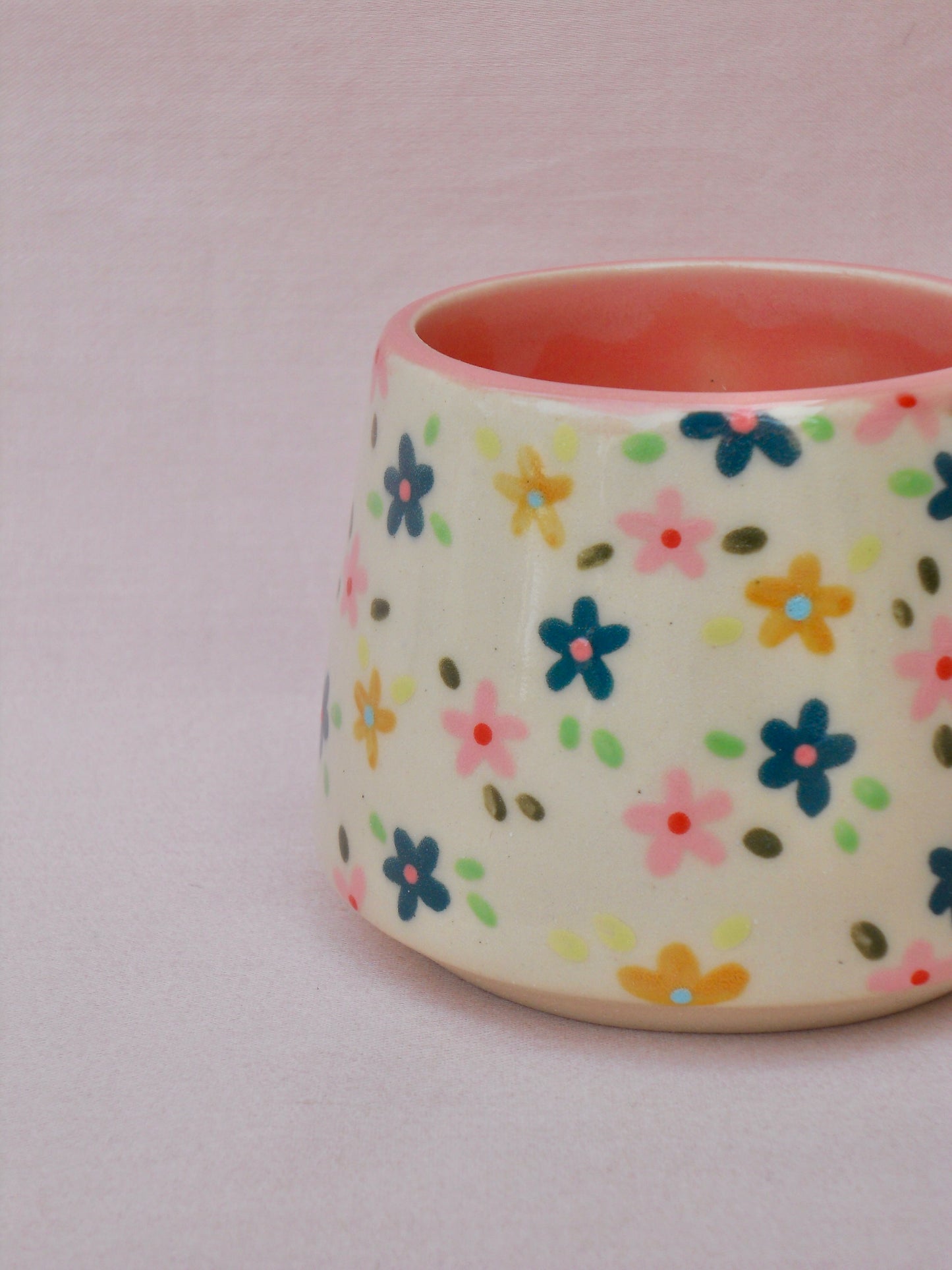 The Teal Floral Cup