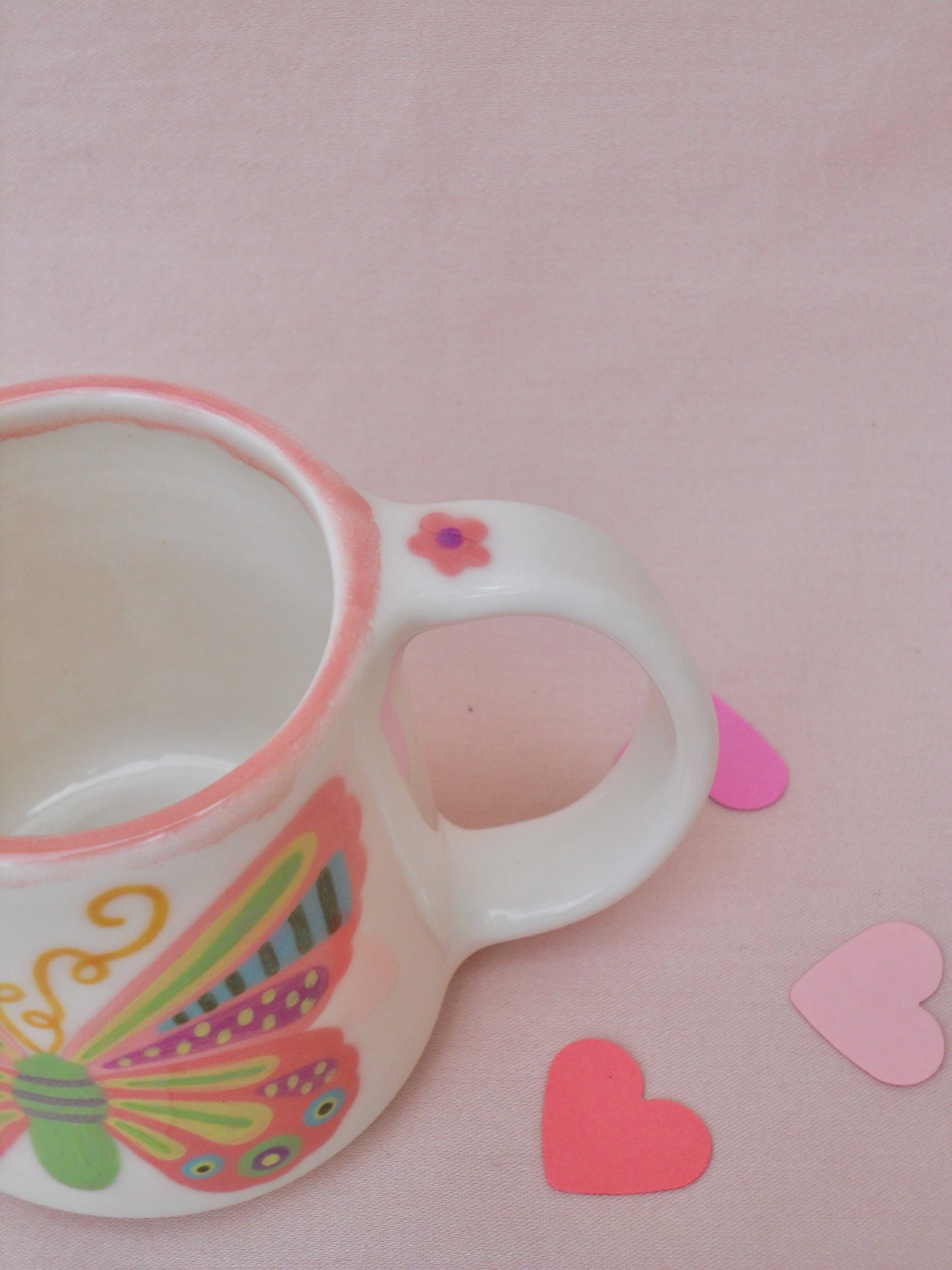 Light Pink Butterfly Mug