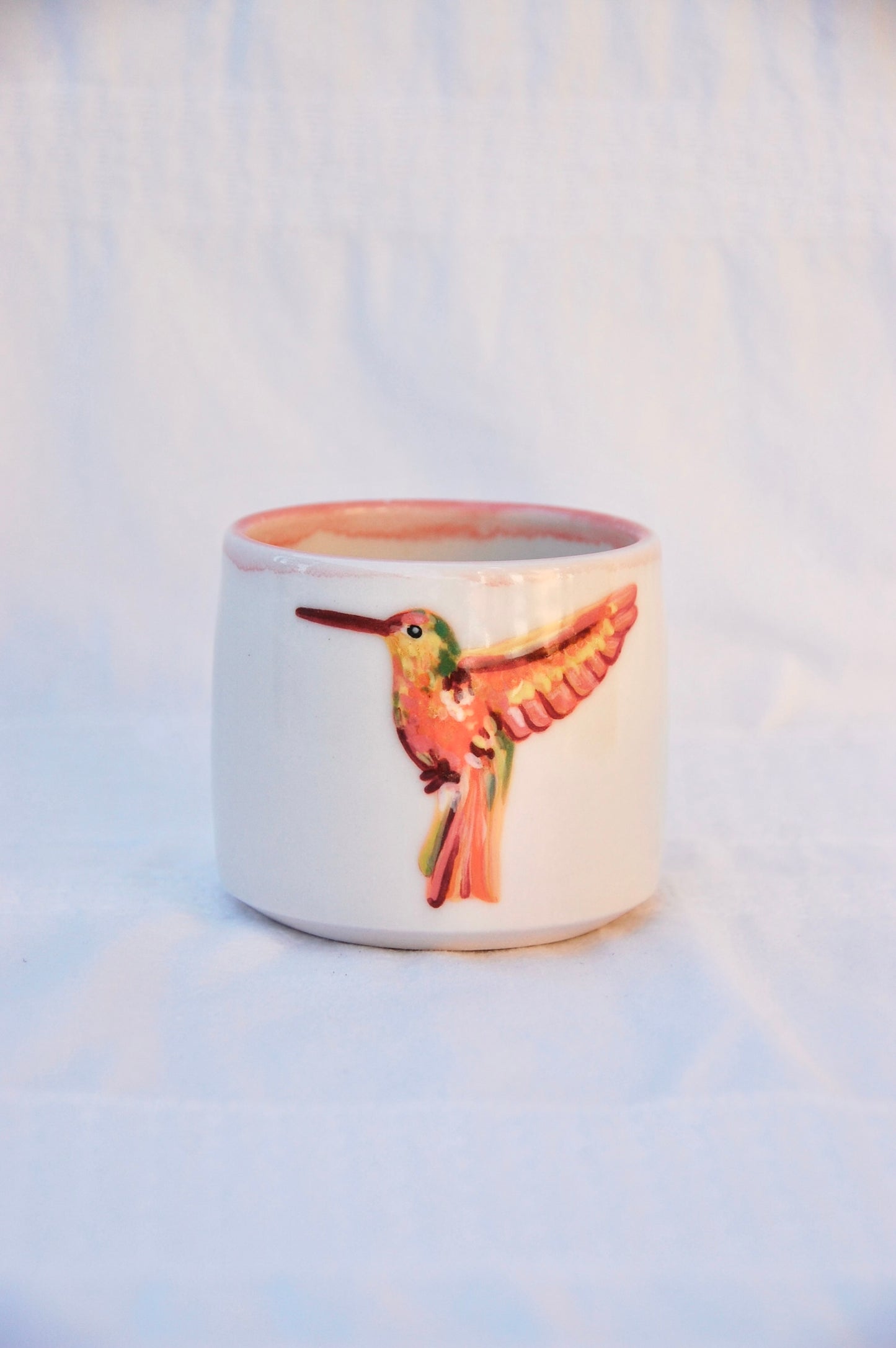 Orange Hummingbird Cup