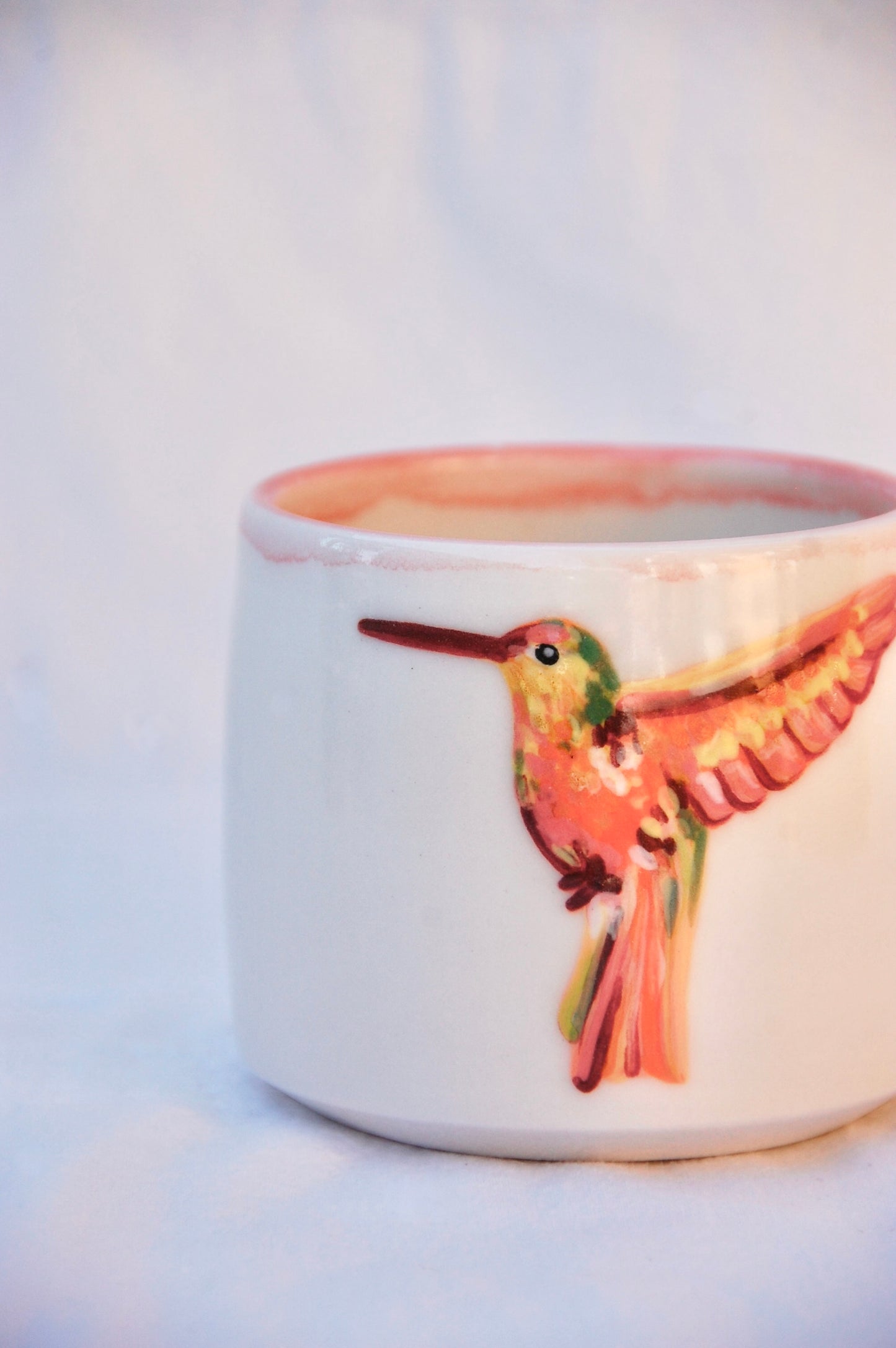 Orange Hummingbird Cup