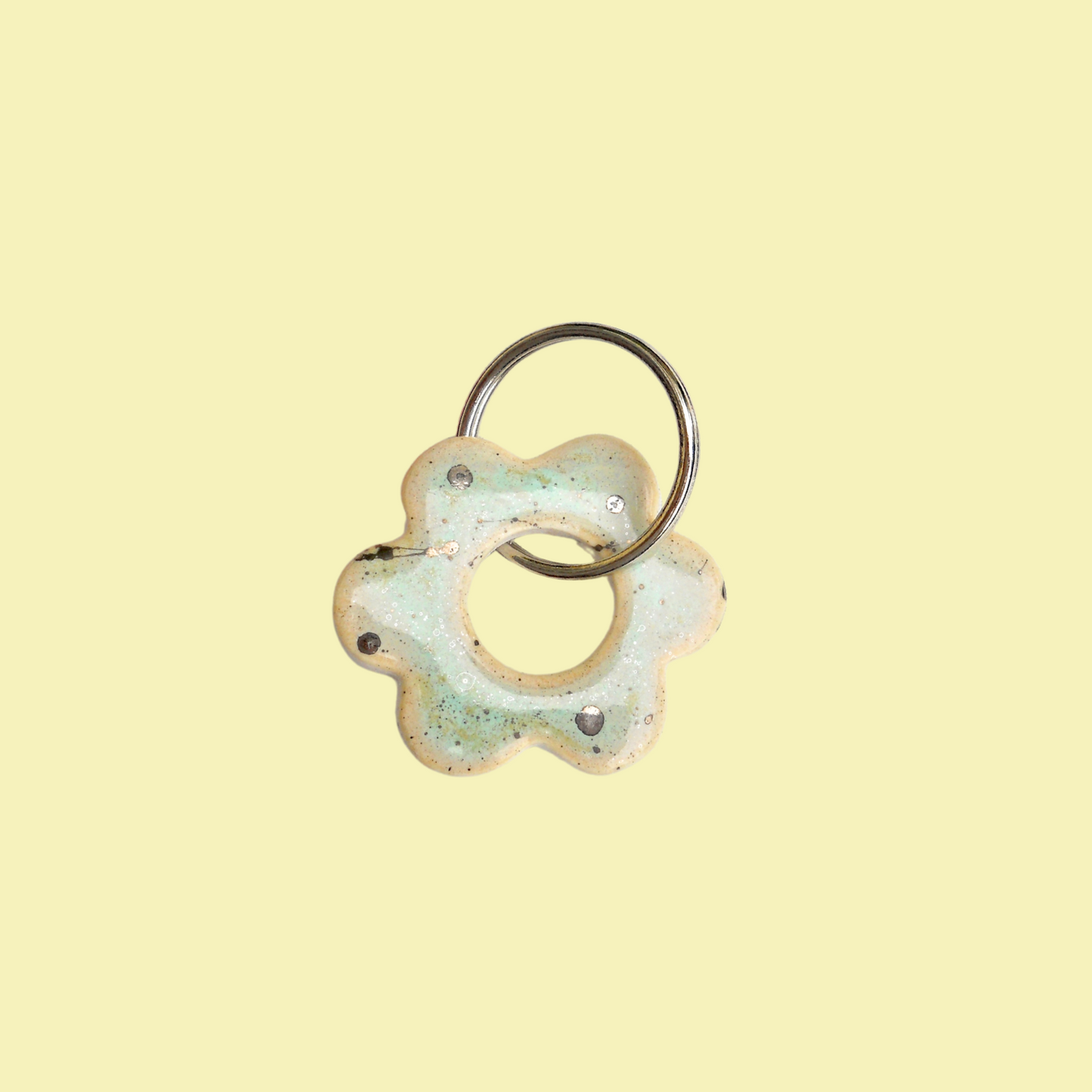 Blue Flower keychain