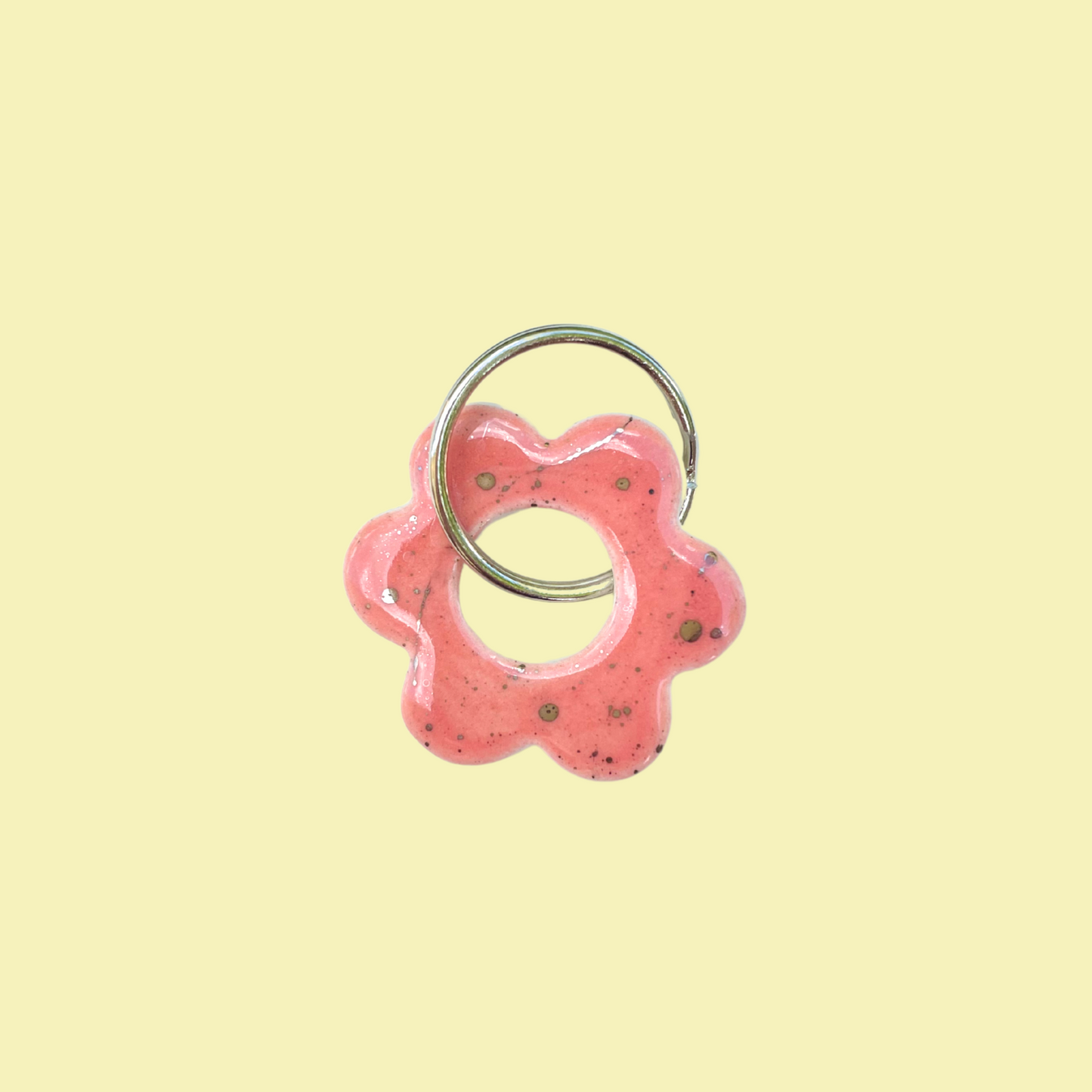 Pink Flower keychain
