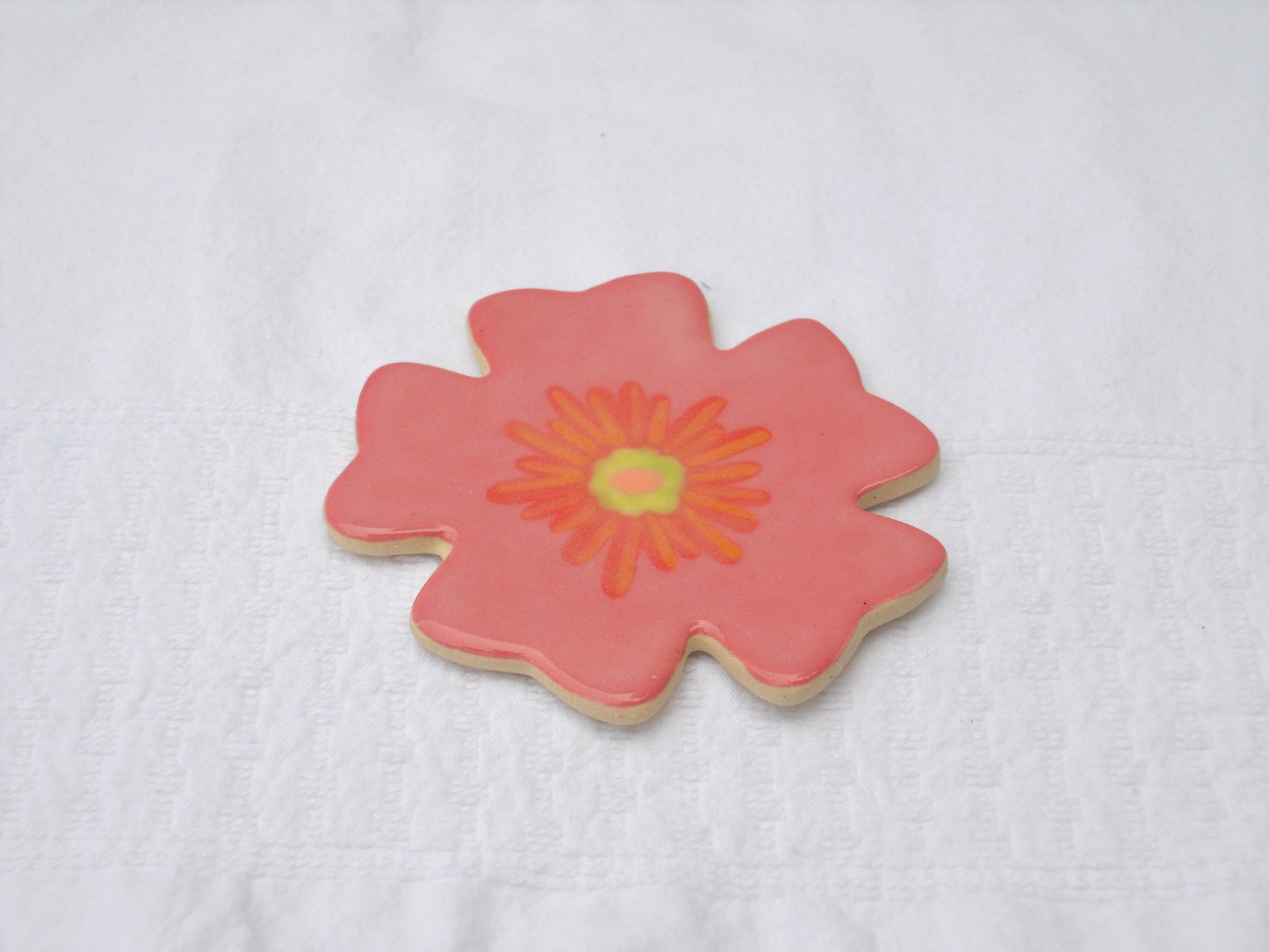 Pink Flower Coaster