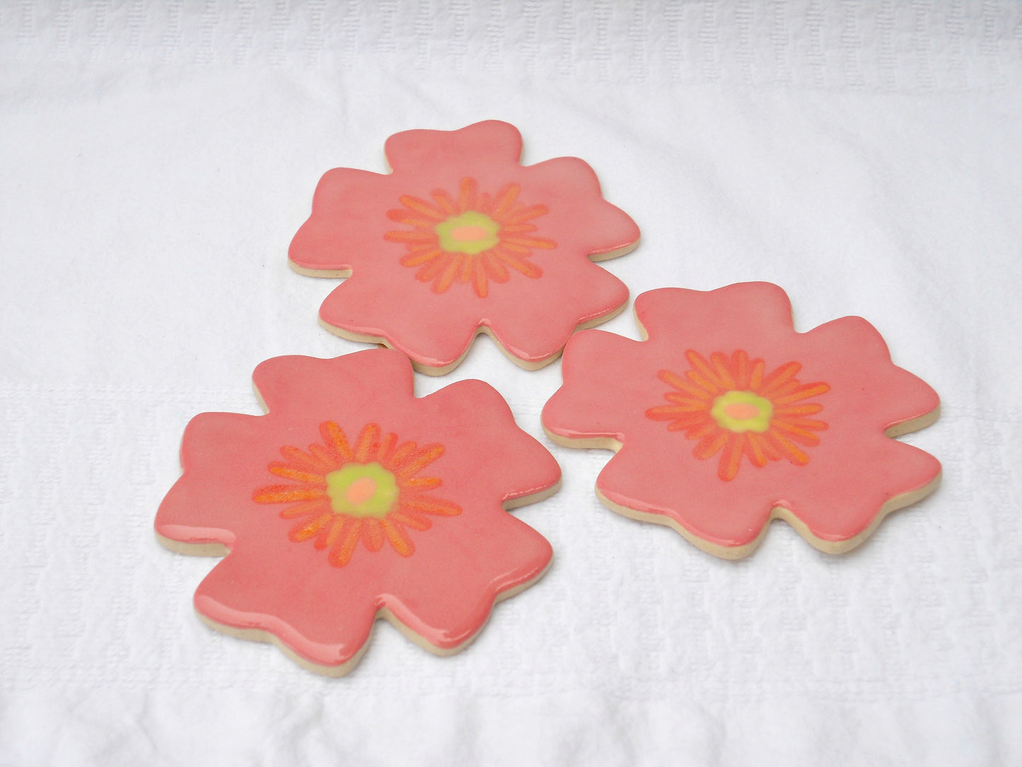 Pink Flower Coaster