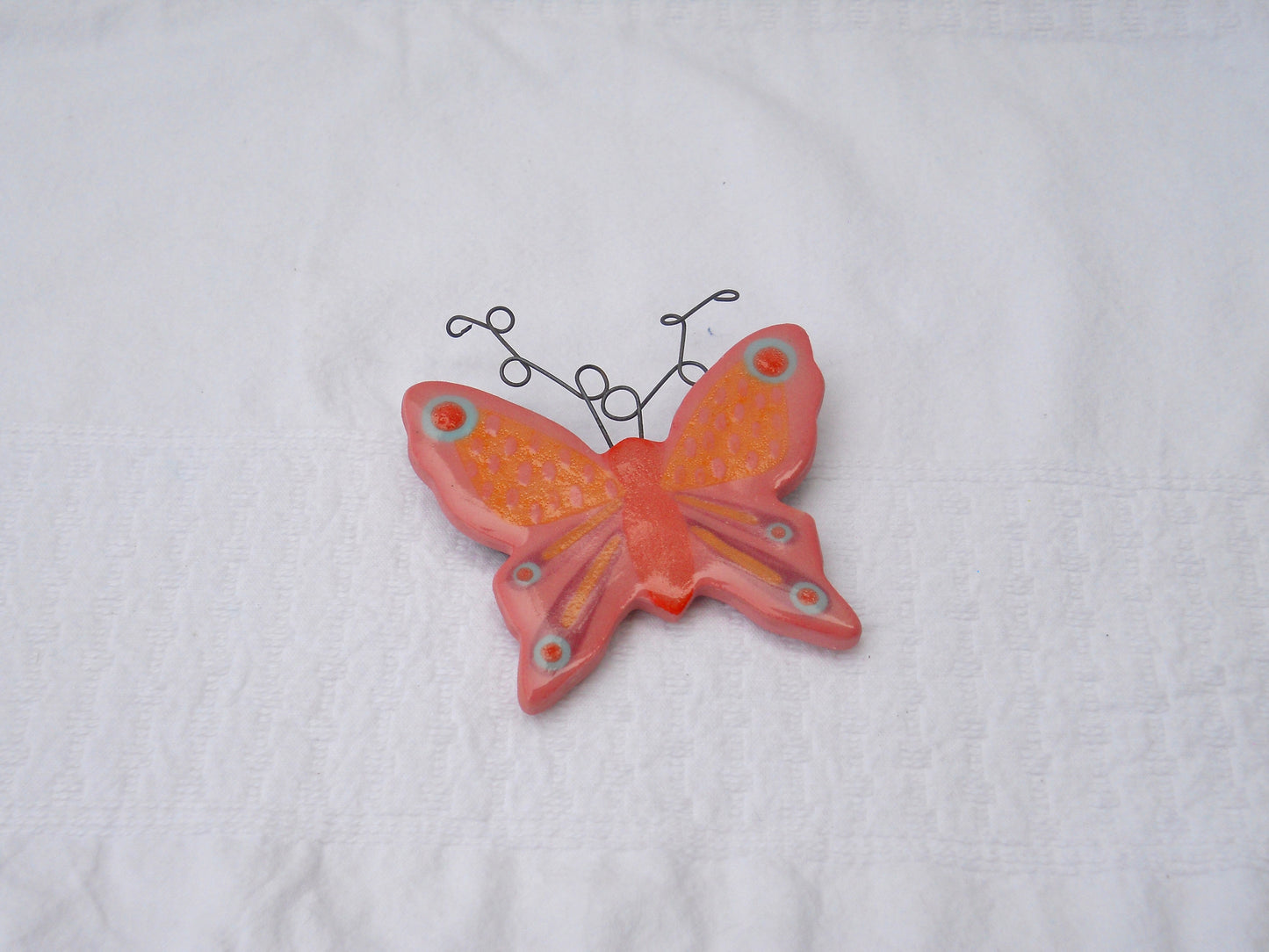 Orange Butterfly Magnet