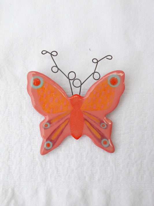 Orange Butterfly Magnet