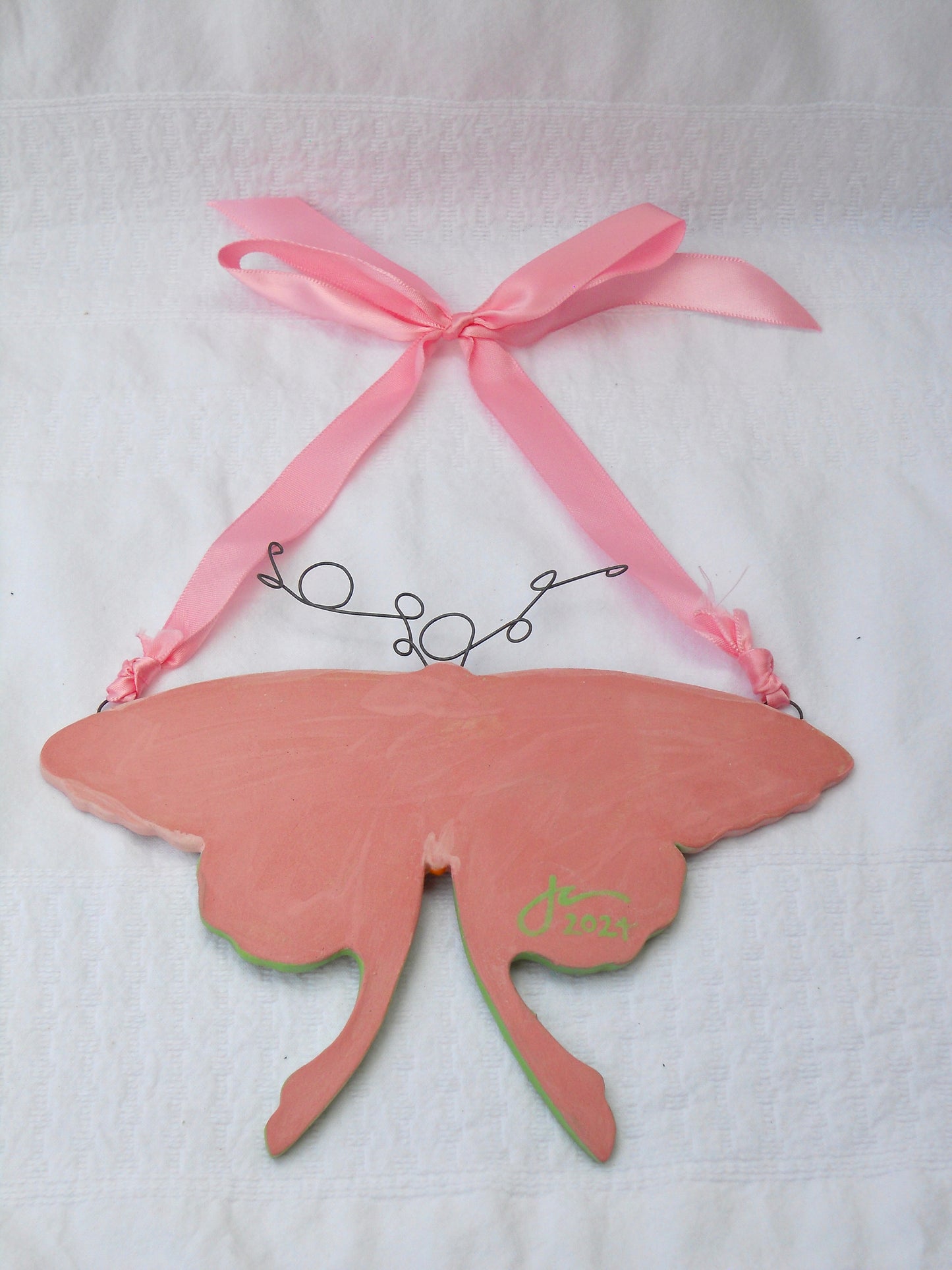 Pink Moth Wall Hanging