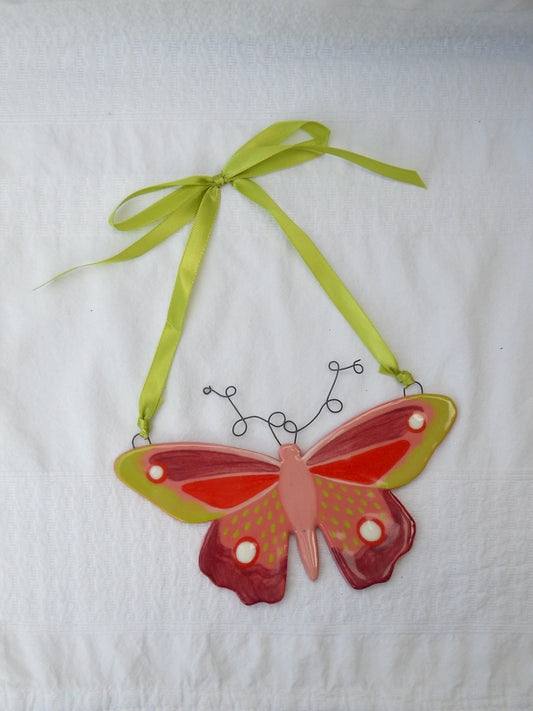 Pink Butterfly Wall Hanging