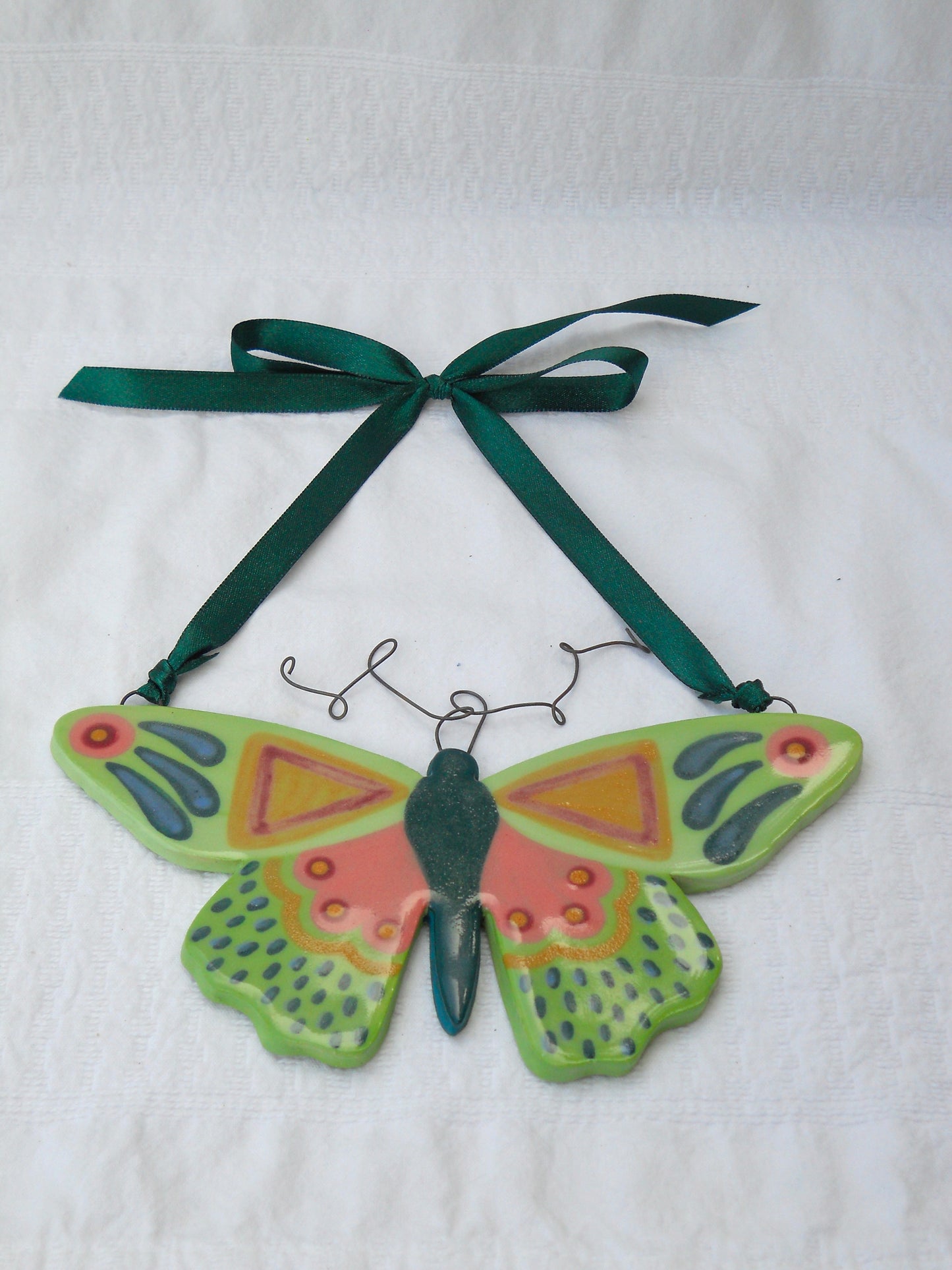 Green Butterfly Wall Hanging