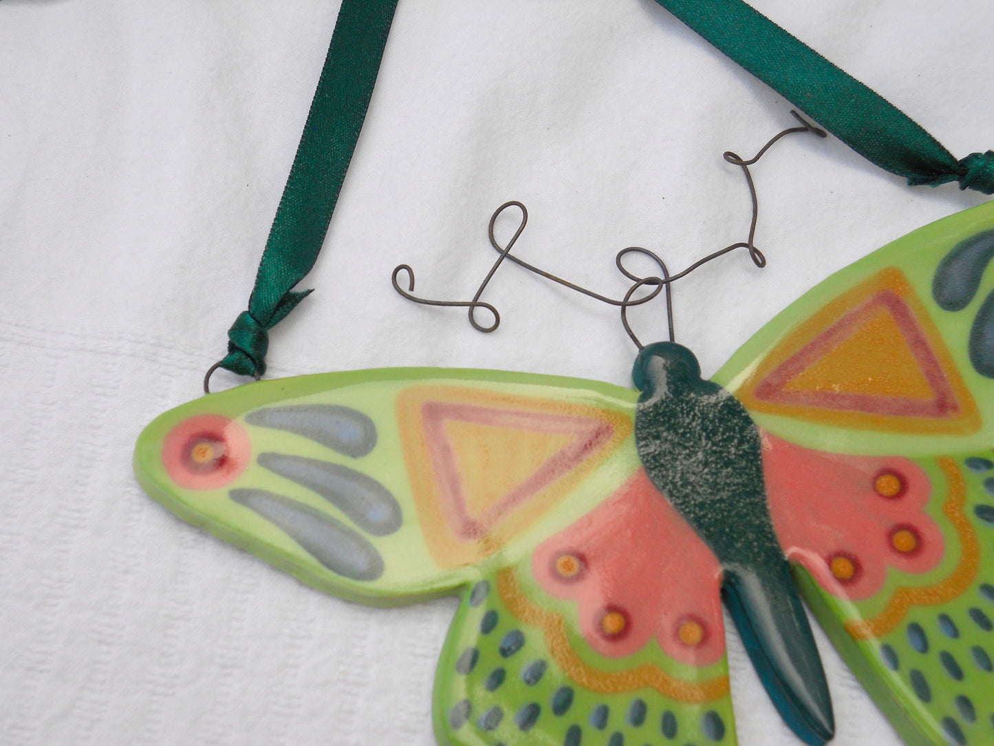 Green Butterfly Wall Hanging