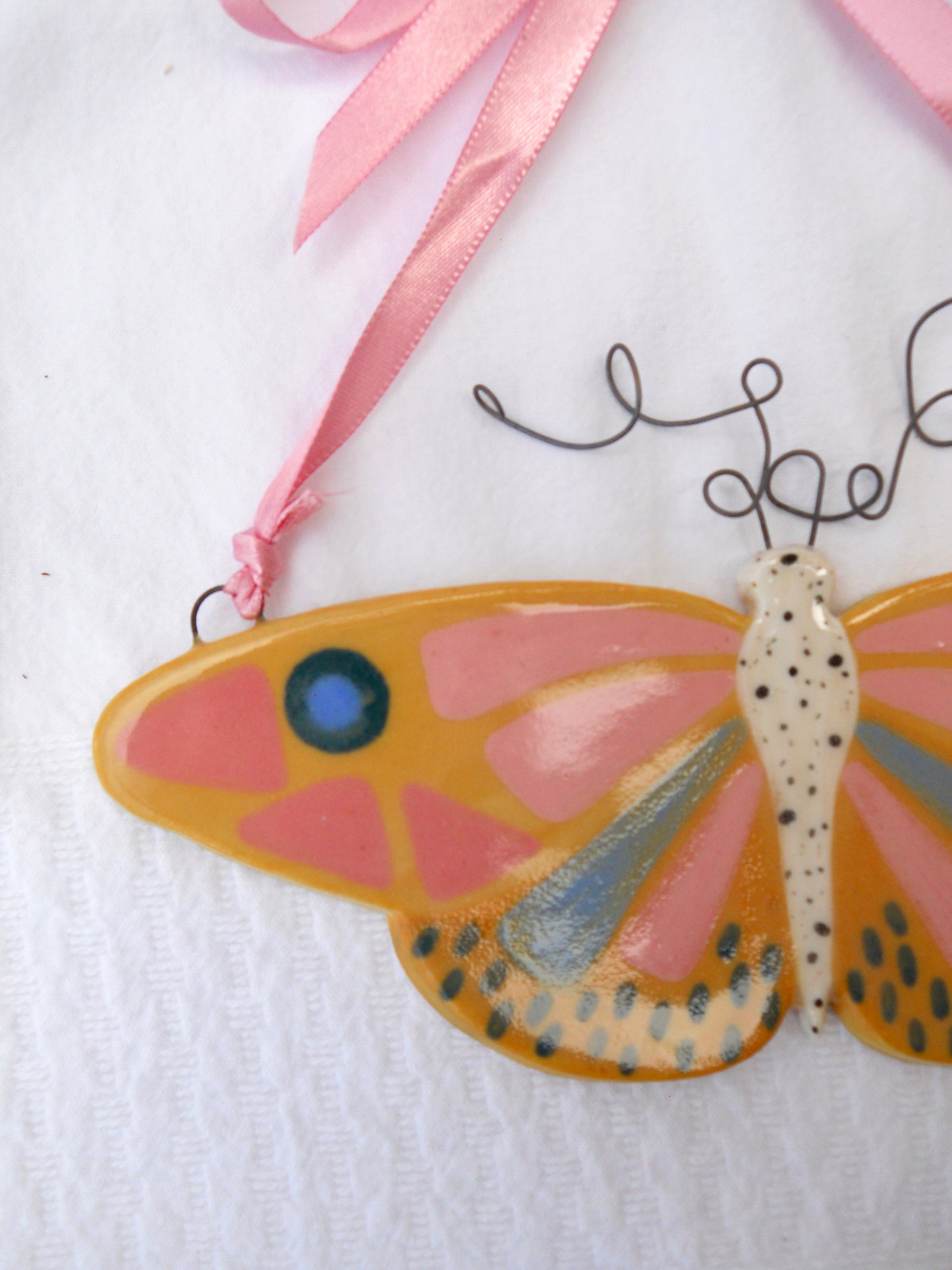 Yellow Moth Wall Hanging