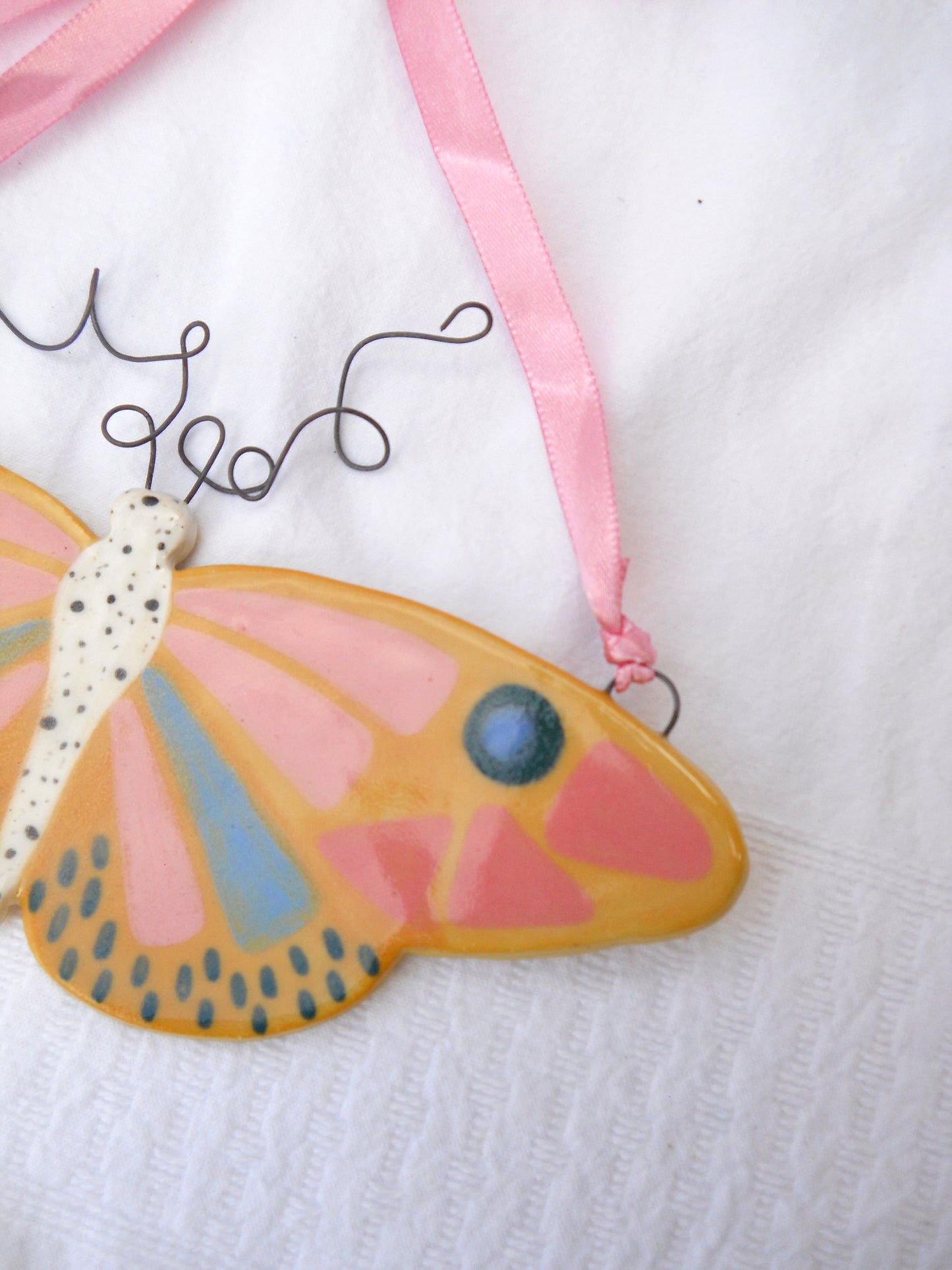 Yellow Moth Wall Hanging