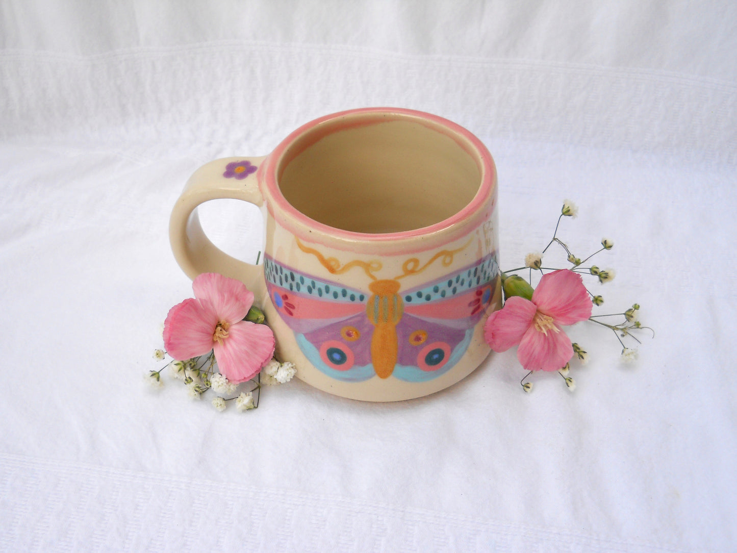 Lilac Butterfly Mug