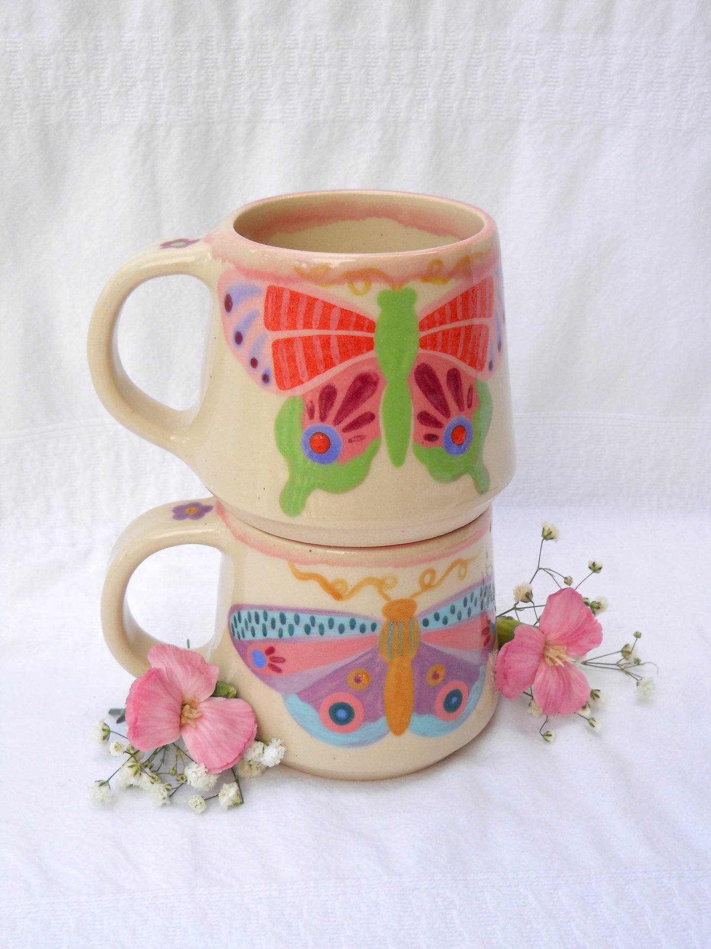 Green Butterfly Mug