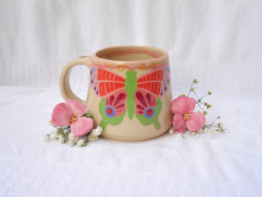 Green Butterfly Mug