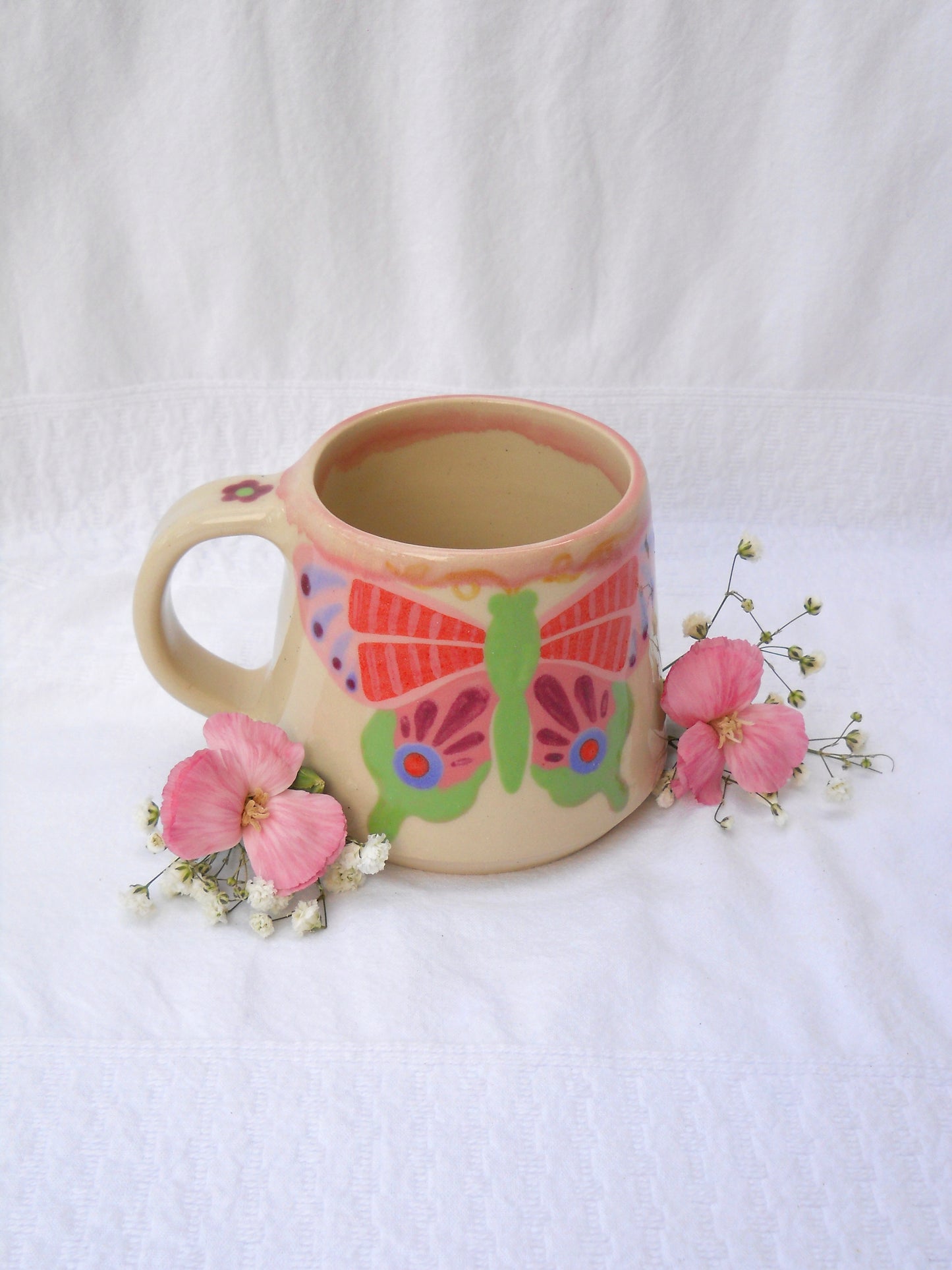 Green Butterfly Mug