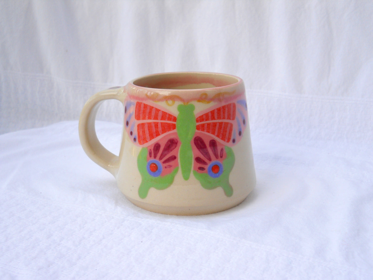 Green Butterfly Mug