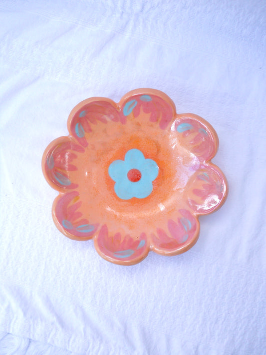 Orange Flower Trinket Dish