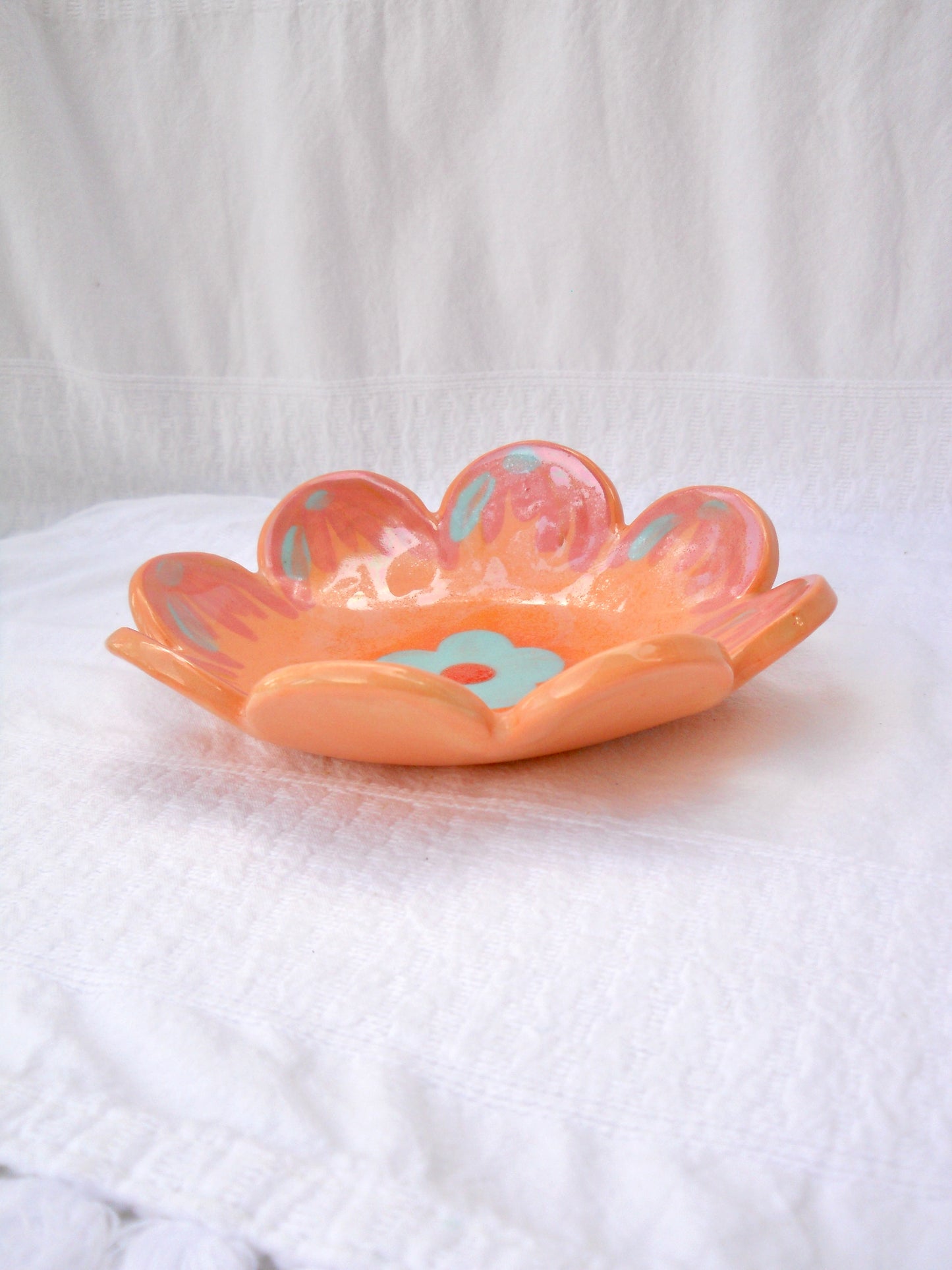 Orange Flower Trinket Dish