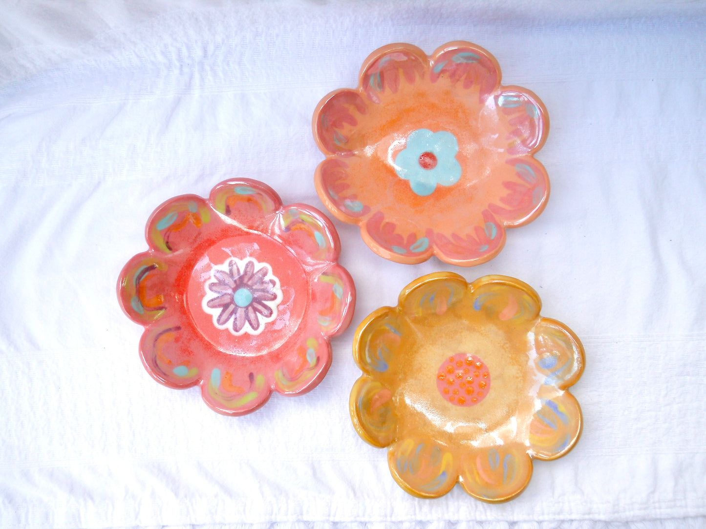 Orange Flower Trinket Dish