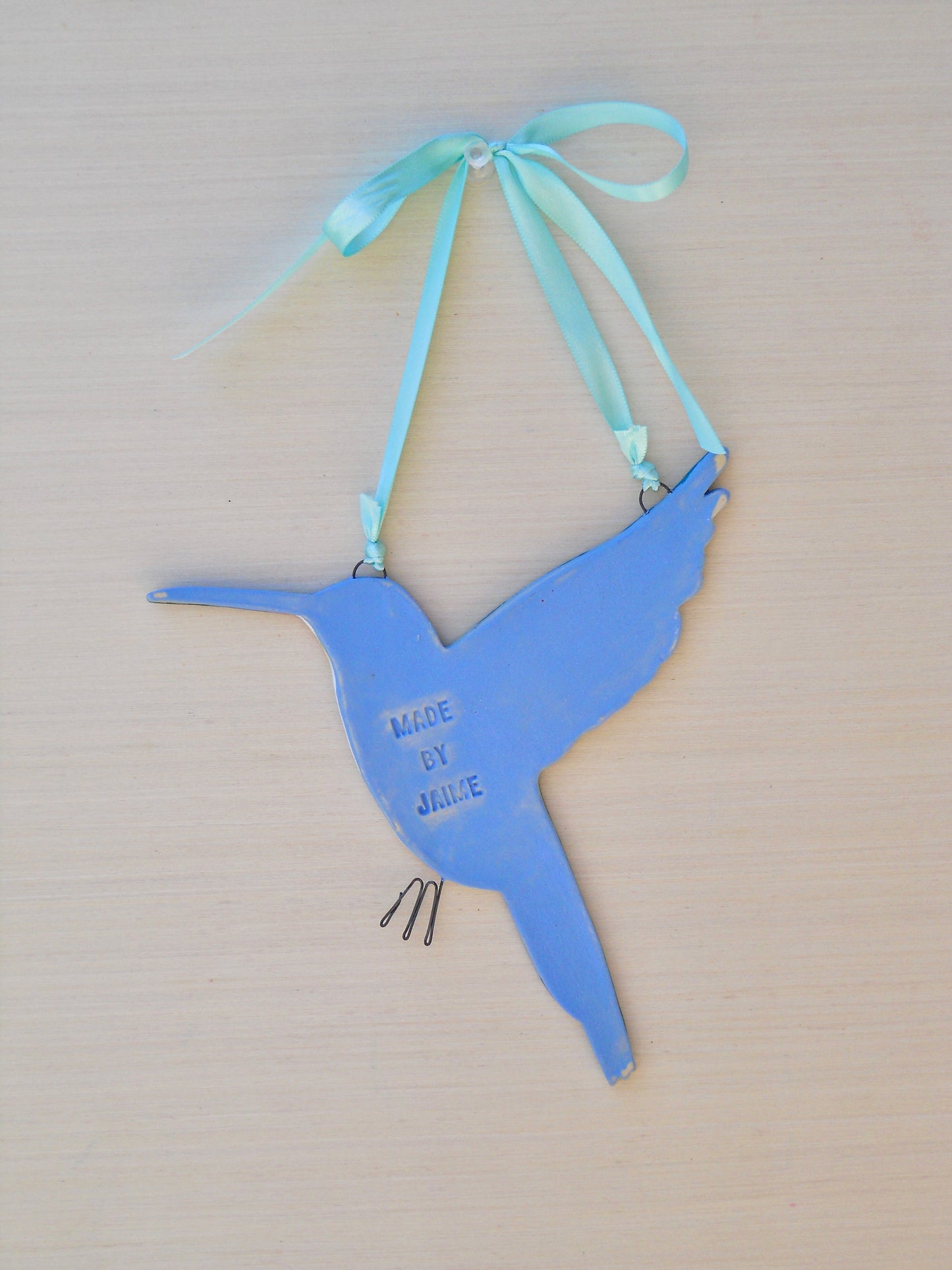 Blue Hummingbird Wall Hanging