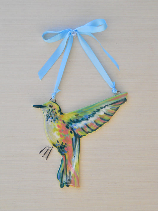 Green Vireo Wall Hanging