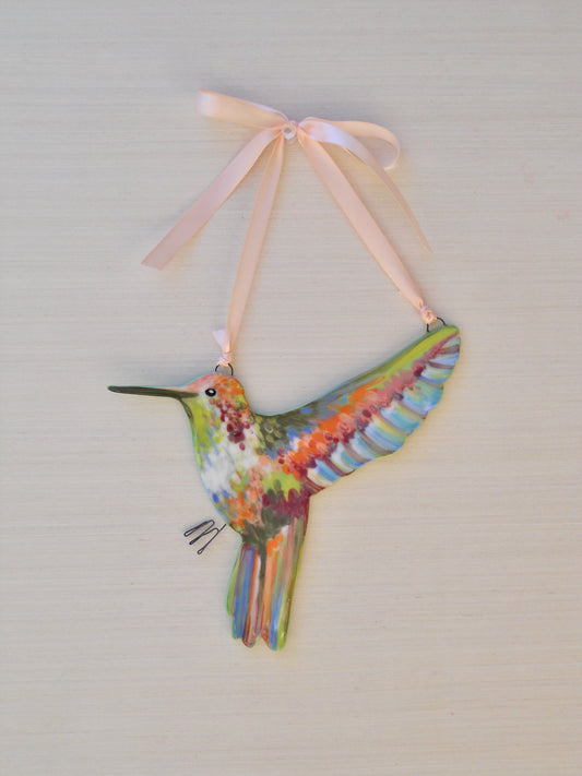 Green Hummingbird Wall Hanging