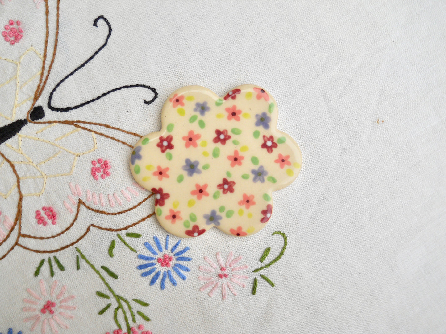 Purple Floral Coaster