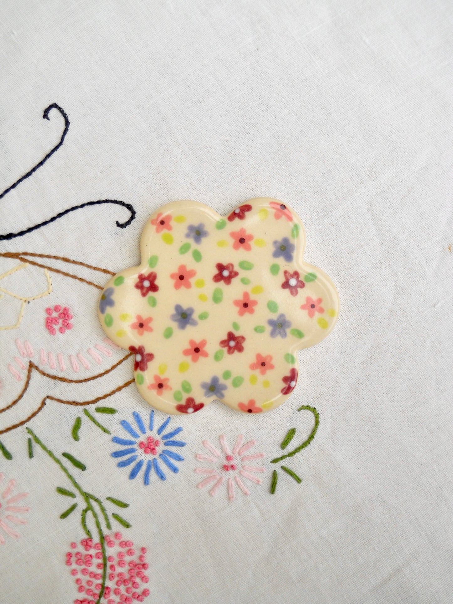 Purple Floral Coaster