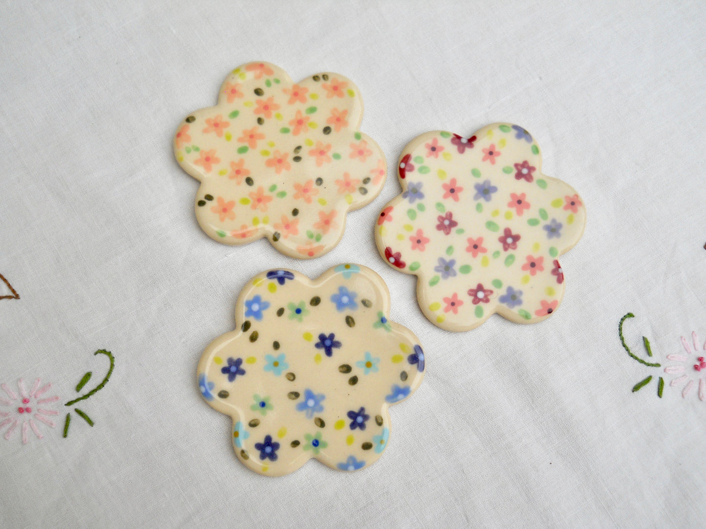 Purple Floral Coaster