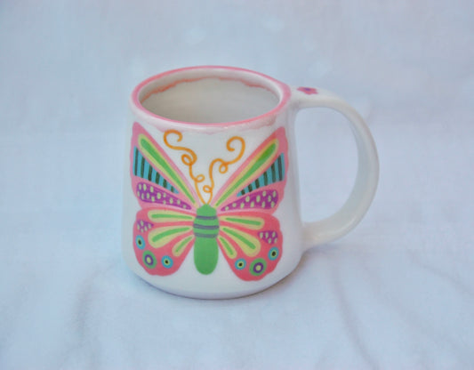 Light Pink Butterfly Mug