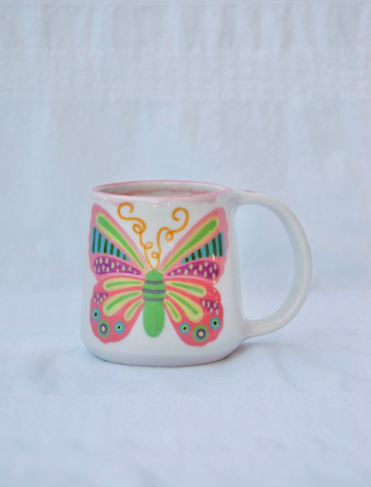 Light Pink Butterfly Mug