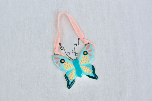 Blue Butterfly Ornament