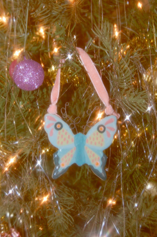 Blue Butterfly Ornament