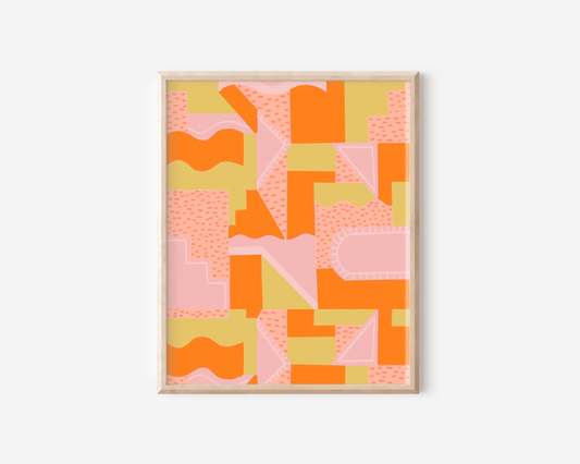 Mya Pattern Art Print