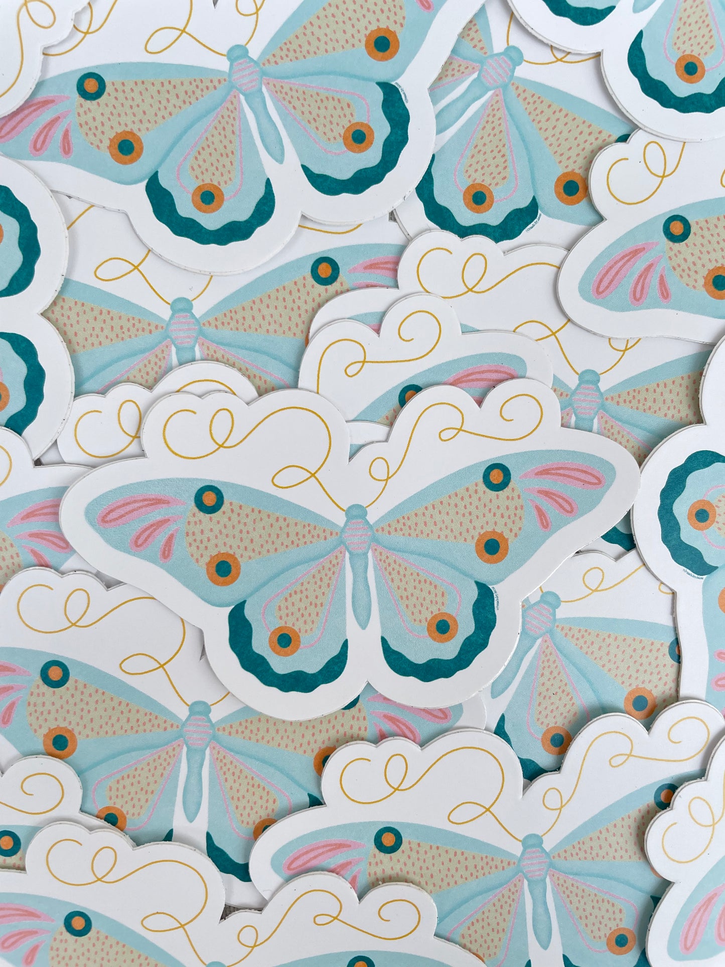 Blue Butterfly Sticker